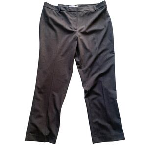 NWT Calvin Klein Plus Size 16 Slim Fit Grey Professional Career Skim Leg Pants